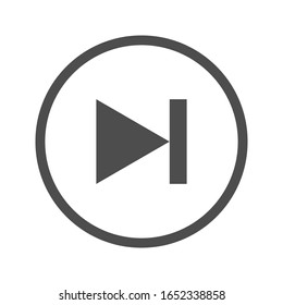 Rewind icon Media player Flat style on white background