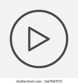 Rewind icon Media player Flat style on white background