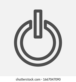 Rewind icon Media player Flat style on white background