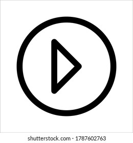 Rewind icon Media player on white background