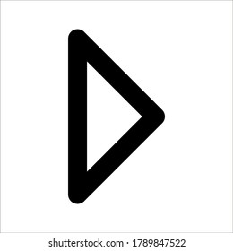 Rebobinar el icono Reproductor de medios sobre fondo blanco