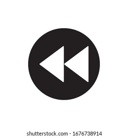 REWIND ICON , MUSIC BACK ICON VECTOR