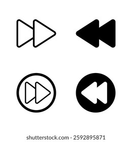 rewind icon set color editable