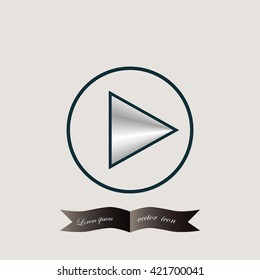 rewind icon symbol, vector illustration