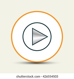 rewind icon symbol, vector illustration