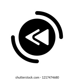 Rewind icon. Trendy Rewind logo concept on white background from User Interface and Web Navigation collection. Suitable for use on web apps, mobile apps and print media.