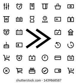 rewind icon. Universal set of web for website design and development, app development