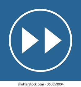 rewind.  icon, vector illustration. Modern design. Flat design style