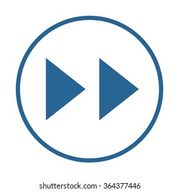 rewind.  icon, vector illustration. Modern design. Flat design style