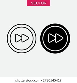 Rewind Icon Vector, Media Rewind Icon – Vector Illustration..eps
