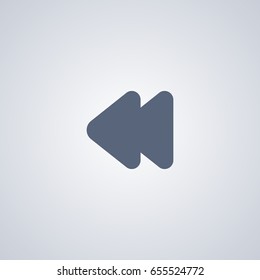 Rewind left vector icon