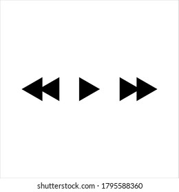 Rewind Play Forward Button vector image