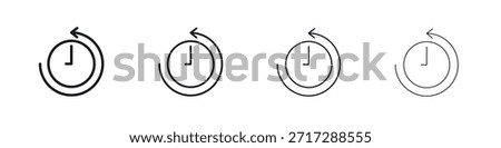 Rewind time icon Eps10. icons graphic design