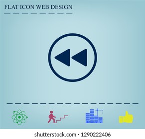rewind  vector icon