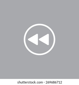 rewind  vector icon