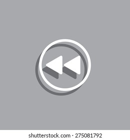 rewind vector icon
