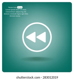 rewind  vector icon