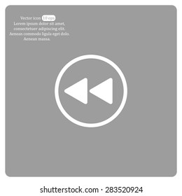 rewind  vector icon