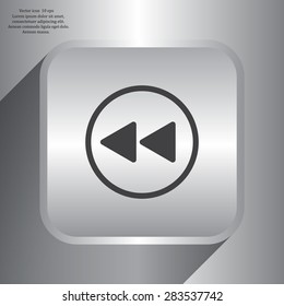 rewind  vector icon