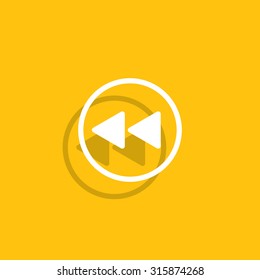 rewind  vector icon