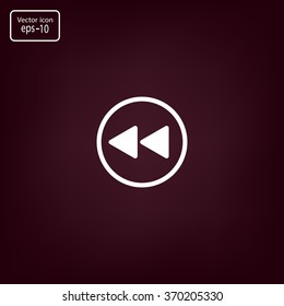 rewind  vector icon