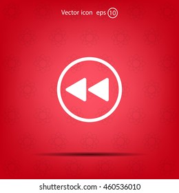 rewind  vector icon