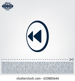 rewind vector icon