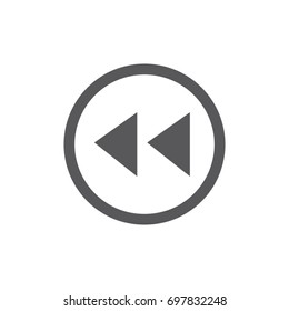 rewind vector icon