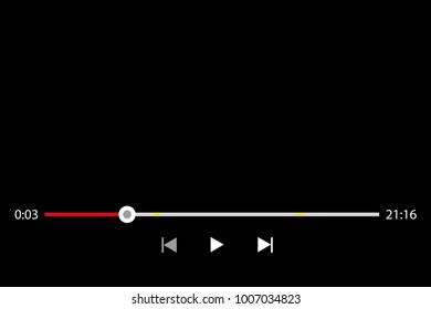Rewind video on a black screen.YouTube web video player
