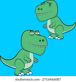 coleção de pacotes de expressões de desenho animado de caracteres rex em arte vetorial