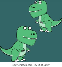 coleção de pacotes de expressões de desenho animado de caracteres rex em arte vetorial