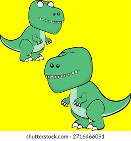 coleção de pacotes de expressões de desenho animado de caracteres rex em arte vetorial