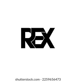 rex initial letter monogram logo design