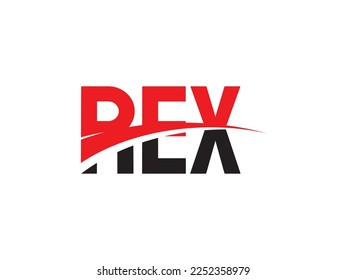 REX Letter Initial Logo Design Vector Illustration