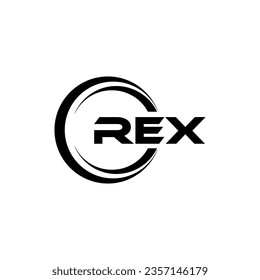 REX Logo Design, Inspiration für eine einzigartige Identität. Modernes Eleganz und kreatives Design. Markieren Sie Ihren Erfolg mit dem Markieren dieses Logos.