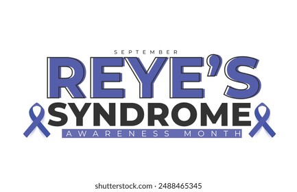 Reyes syndrome awareness month. background, banner, card, poster, template. Vector illustration.