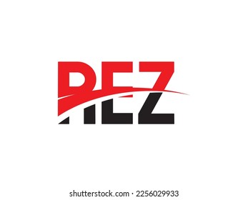 REZ Letter Initial Logo Design Vector Illustration