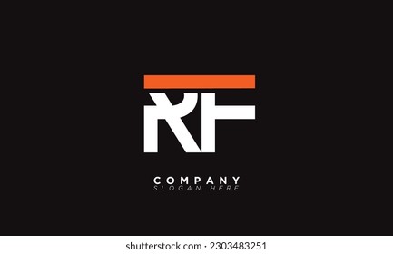 RF Alphabet letters Initials Monogram logo FR, R and F