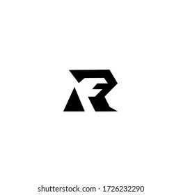 Plantilla de diseño de logotipo de carta RF FR