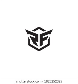 RF Or FR Letter Logo Design.