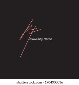 logo manuscrito rf para identidad