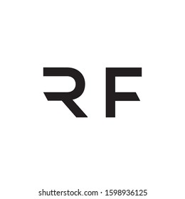 RF initial letter logo template vector icon design