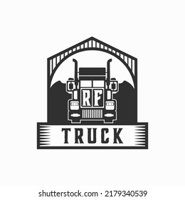 HF-Anfangsbuchstaben-Logo-Design Einfache Stock-Vektorgrafik