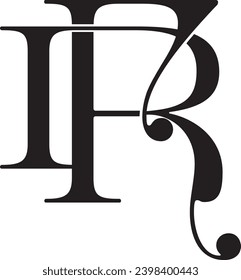 RF letter logo modern design