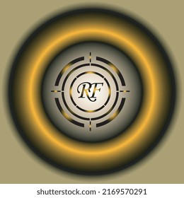 RF LETTER LOGO,SIMPLE LETTER LOCO, CIRCLE LOGO,SIMPLE CIRCLE LOGO