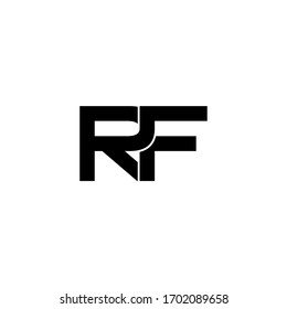 rf letter original monogram logo design