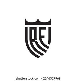 RF Luxury initial logo letters in high quality professional design that will print well