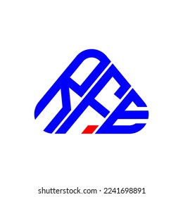 RFE letter logo creative design with vector graphic, RFE simple and modern logo.