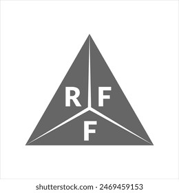 RFF letter logo design on white background. Creative  modern RFF letter logo design. Vector design.
Letters RFF, RFF logo  vector template.