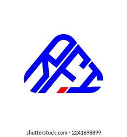 RFI letter logo creative design with vector graphic, RFI simple and modern logo.